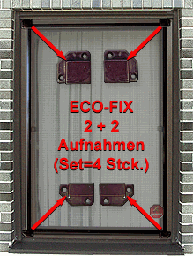 ECO-FIX...am Fensterrahmen fixierte Aufnahmen